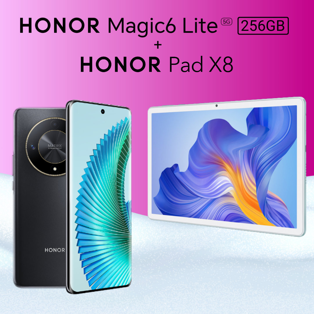 HONOR Magic6 Lite Deals with Free HONOR Pad X8 Tablet - Phones LTD