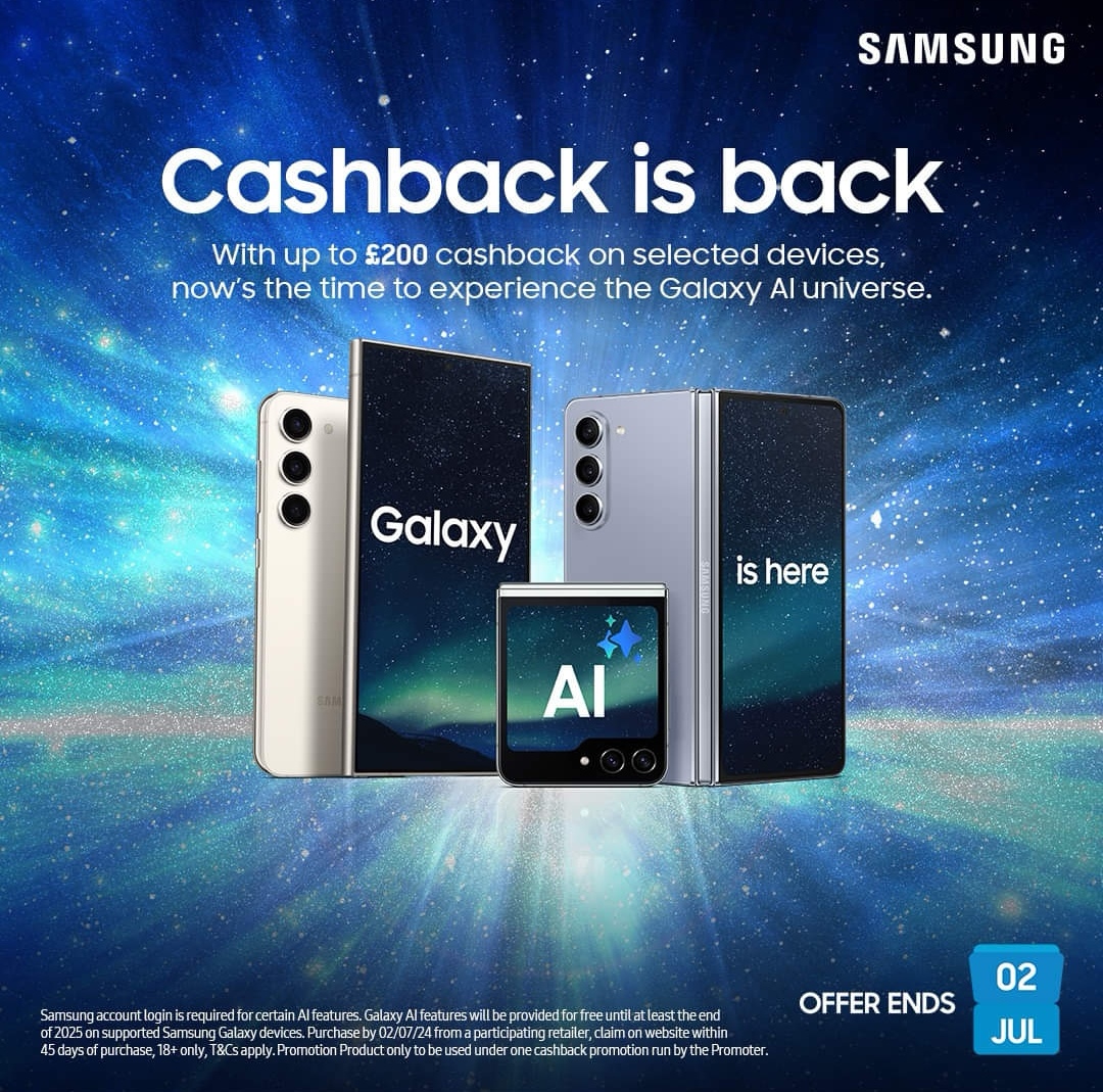 Samsung Galaxy AI Cashback Promotion