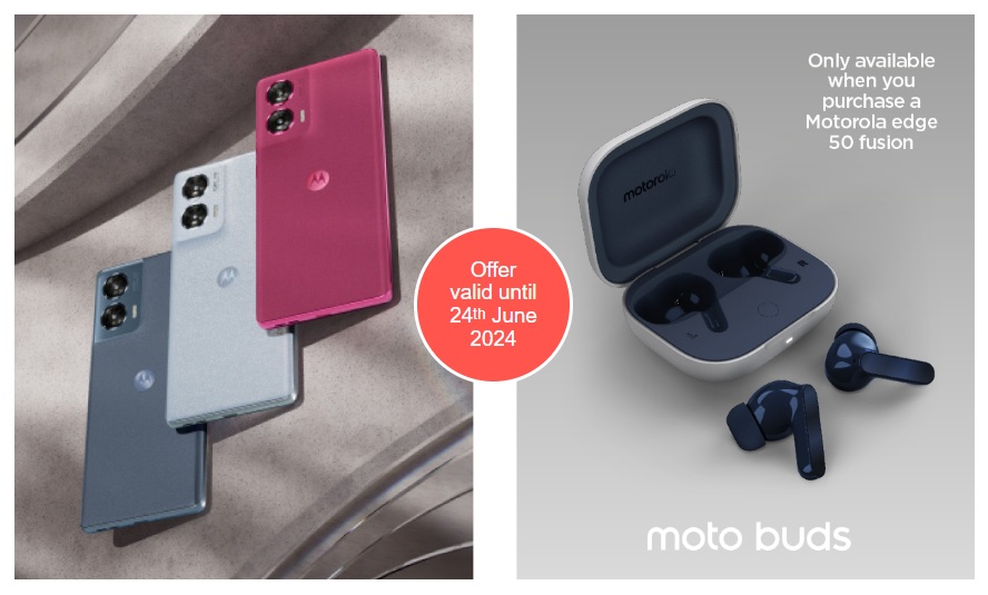 How to claim free Moto Buds with Motorola Edge 50 Fusion deals